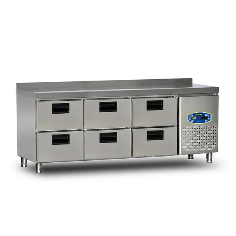Dampak 6 Çekmeceli Tezgahaltı Buzdolabı 200x60x85 22TBF0S-60.6C