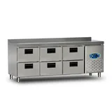 Dampak 6 Çekmeceli Tezgahaltı Buzdolabı 200x70x85 22TBF0S-70.6C - 1