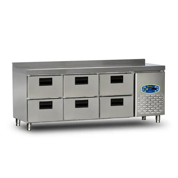 Dampak 6 Çekmeceli Tezgahaltı Buzdolabı 200x70x85 22TBF0S-70.6C