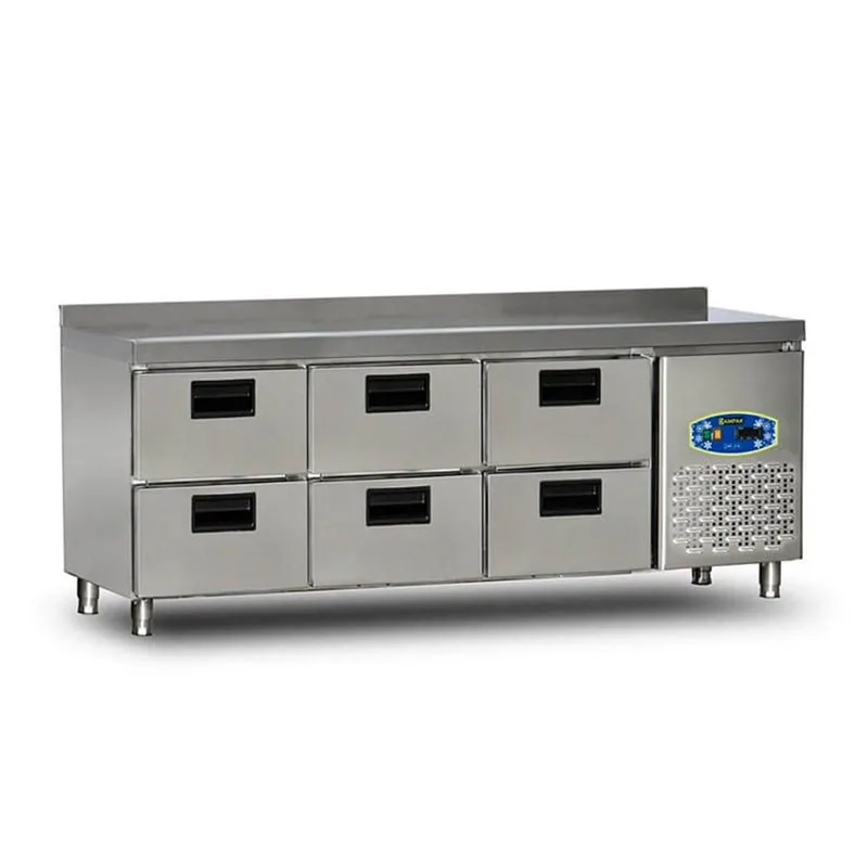 Dampak 6 Çekmeceli Tezgahaltı Buzdolabı 200x70x85 22TBF0S-70.6C