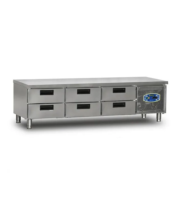 Dampak Cihaz Altı 6 Çekmeceli Buzdolabı 200x70x60 22CBF0S-70.6C