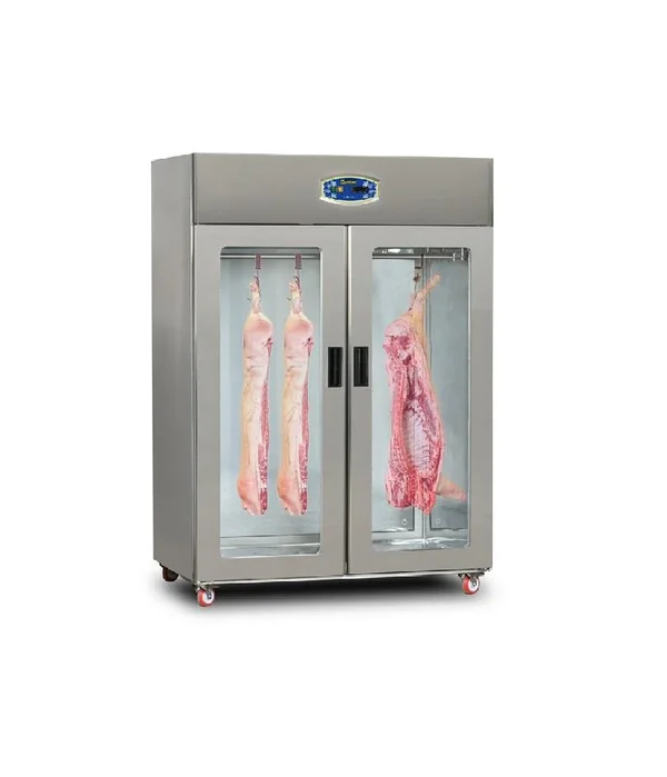 Dampak Et Askılıklı İki Kapılı Vitrinli Buzdolabı 139x82x210cm 22DBS2C-GN.45