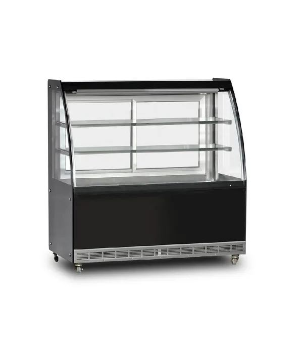 Dampak Isıtmalı Bombe Camlı Teşhir Dolabı 100x70x130cm 22P0F0B-SC
