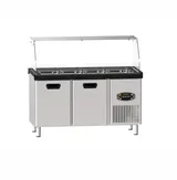 Dampak Soğutmalı Çift Kapılı Tezgah Tipi Saladbar 150x70x85cm 22TBF2S-SBAR - 1