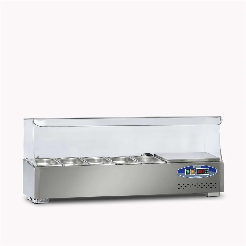 Dampak Soğutmalı Set Üstü Saladbar 5 Küvetli 120x35x40 cm 22SBS05-12