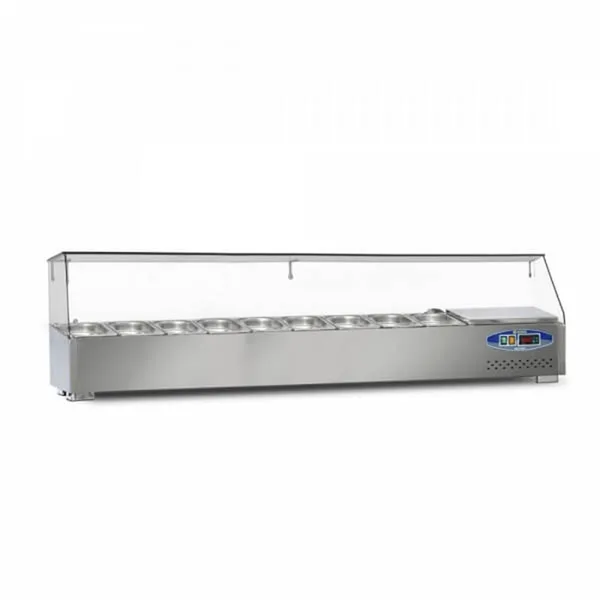 Dampak Soğutmalı Set Üstü Saladbar 9 Küvetli 180x35x40 cm 22SBS09-18