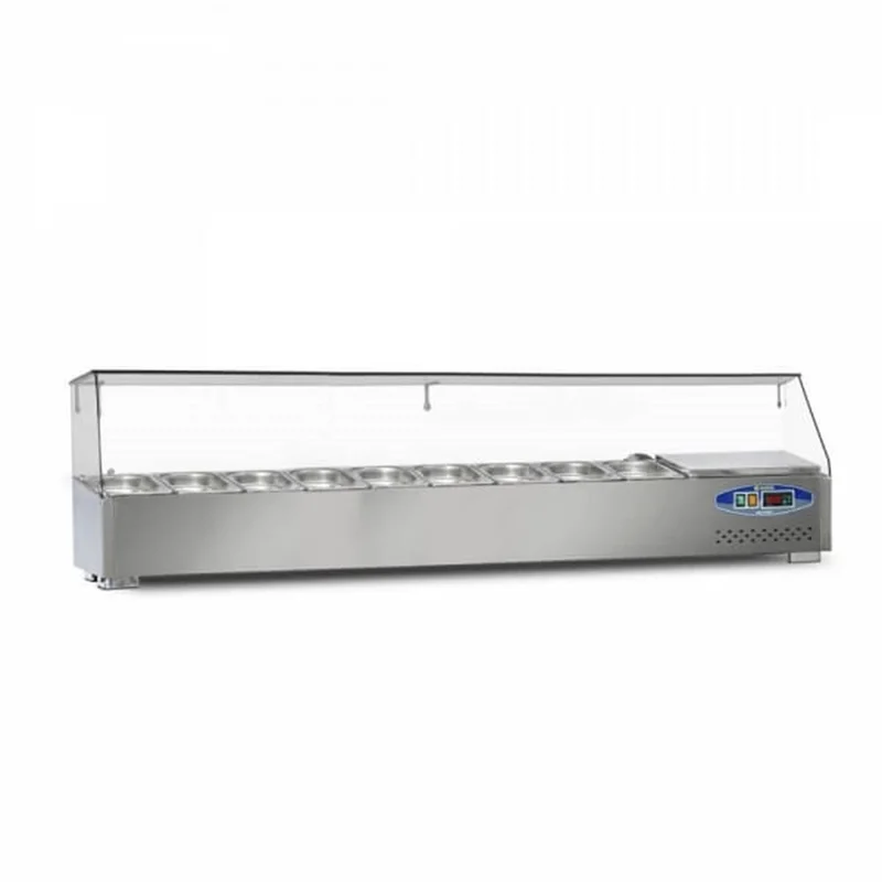 Dampak Soğutmalı Set Üstü Saladbar 9 Küvetli 180x35x40 cm 22SBS09-18