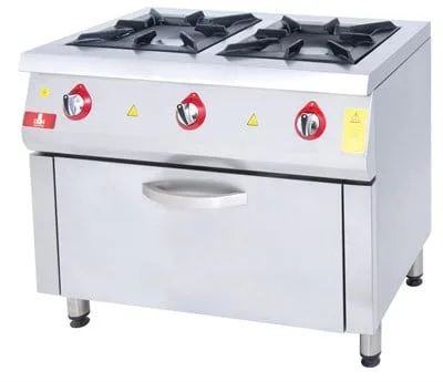DRN 2 Li Kuzine 2 Ocak 1 Fırın Gazlı ve Lpg Li 100x64x85 Cm DRNKU-1060