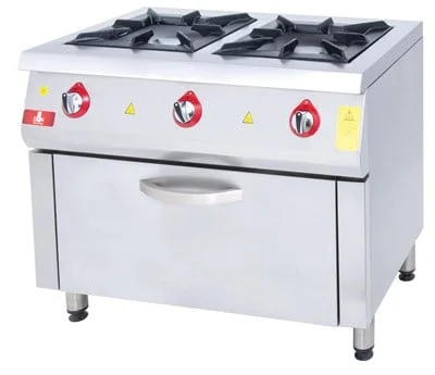 DRN 2 Li Kuzine 2 Ocak 1 Fırın Gazlı ve Lpg Li 100x64x85 Cm DRNKU-1060