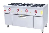 DRN 3 Lü Kuzine 3 Ocak 1 Fırın Gazlı ve Lpg Li 150x64x85 Cm DRNKU-1560 - 1