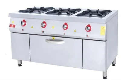 DRN 3 Lü Kuzine 3 Ocak 1 Fırın Gazlı ve Lpg Li 150x64x85 Cm DRNKU-1560