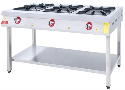 DRN 3 Lü Taban Raflı Ocak Gazlı ve Lpg Li 150x64x85 Cm DRNKF-1560