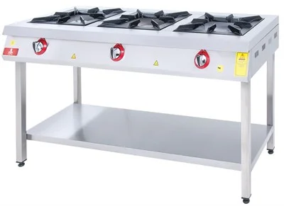 DRN 3 Lü Taban Raflı Ocak Gazlı ve Lpg Li 150x64x85 Cm DRNKF-1560