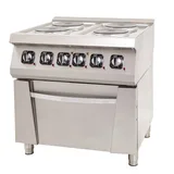 DRN 4 Lü Elektrikli Kuzine 4 Ocak 1 Fırın 80x73x85 Cm DRNEK-8070 - 1