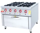 DRN 4 Lü Kuzine 4 Ocak 1 Fırın Gazlı ve Lpg Li 100x104x85 Cm DRNKU-1010 - 1