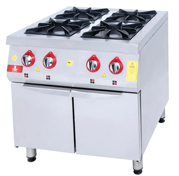 DRN 4 Lü Ocak Alt Dolaplı Gazlı ve Lpg Li 100x104x85 Cm DRNDO-1010