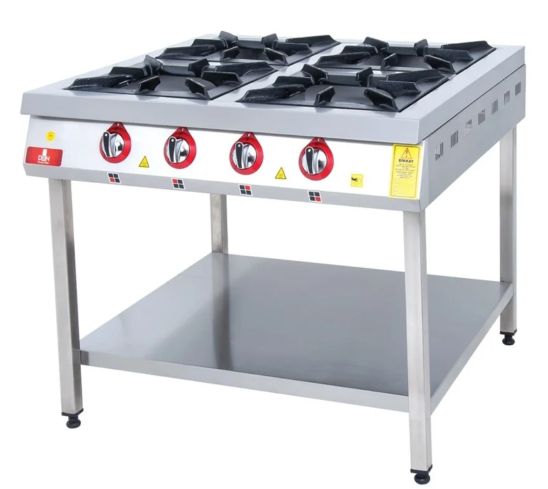 DRN 4 Lü Taban Raflı Ocak Gazlı ve Lpg Li 100x104x85 Cm DRNKF-1010
