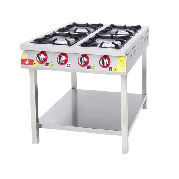 DRN 4 Lü Taban Raflı Ocak Gazlı ve Lpg Li 80x84x85 Cm DRNKF-8080