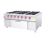 DRN 6 Lı  Kuzine 6 Ocak 1 Fırın Gazlı ve Lpg Li 120x94x85 Cm DRNKU-1290 - 1