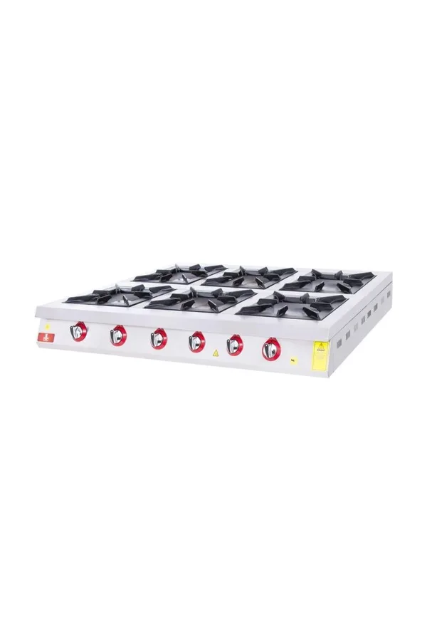DRN 6 Lı Set Üstü Ocak Gazlı ve Lpg Li 130x84x20 Cm DRNLOS-6