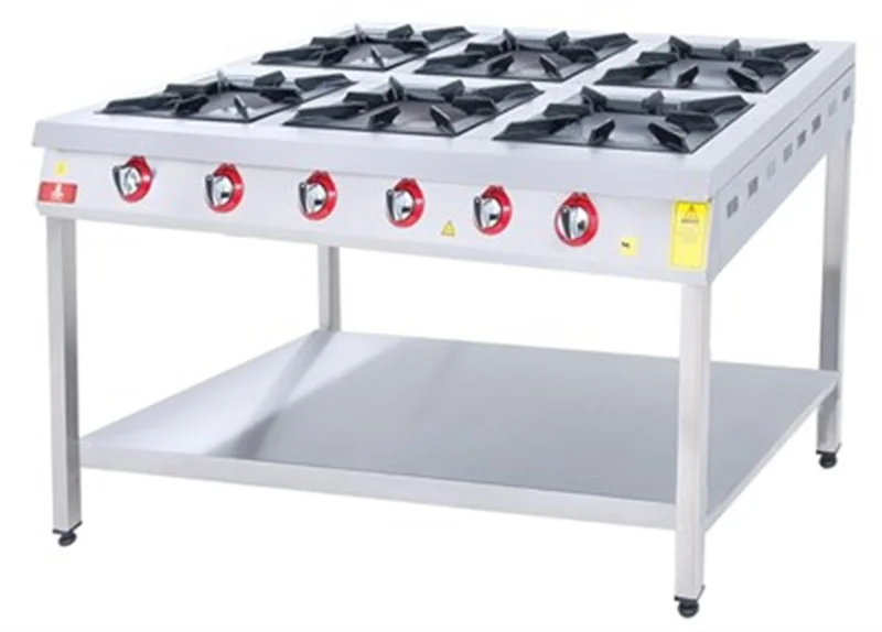 DRN 6 Lı Taban Raflı Ocak Gazlı ve Lpg Li 120x94x85 Cm DRNKF-1290