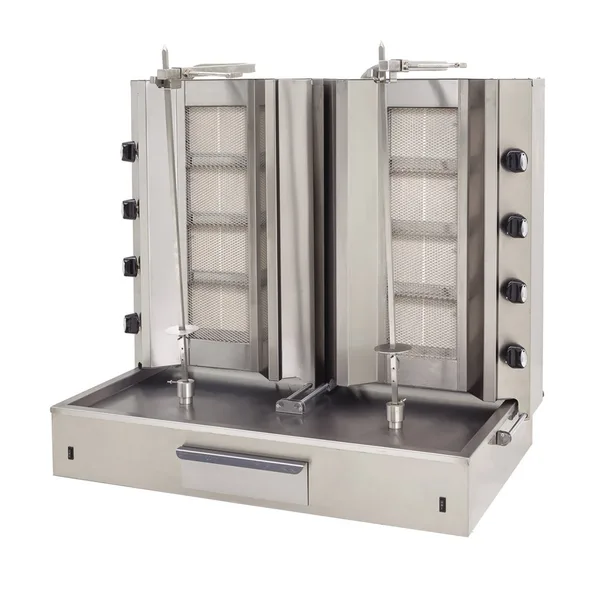 DRN Alttan Motorlu Döner Ocağı 12 Radyanlı Çiftli Gazlı ve Lpg Li 110x70x129 Cm DRNDACG-12