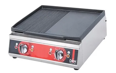 DRN 50 Cm Döküm Izgara Yarı Oluklu Elektrikli 50x50x20 Cm DRNDIZE-50