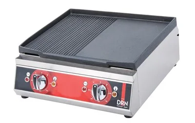 DRN 50 Cm Döküm Izgara Yarı Oluklu Elektrikli 50x50x20 Cm DRNDIZE-50