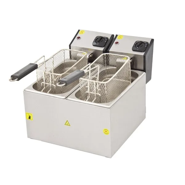 DRN Fritöz 3+3 Litre Ekonomik Elektrikli 35x44x30 Cm DRNFRTE-33