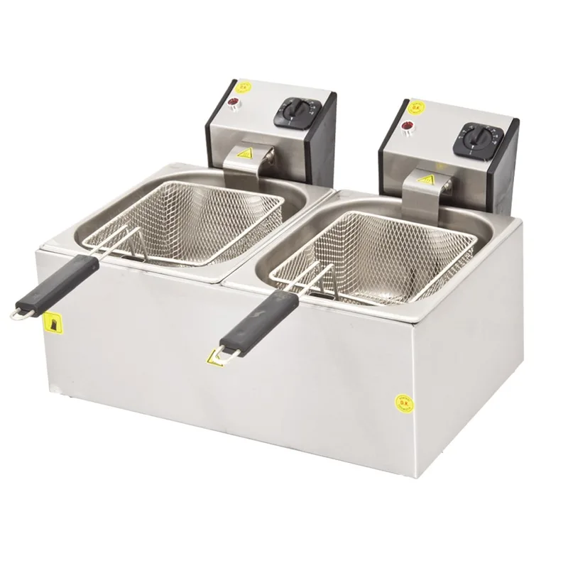 DRN Elektrikli Fritöz 5+5 Litre Ekonomik 53x44x30 cm DRNFRTE-55