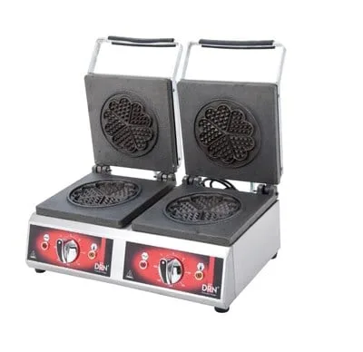 DRN 2'li Yonca Waffle Makinesi Elektrikli DRNWY-2