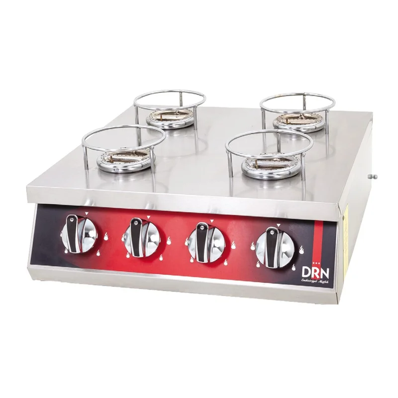 DRN 4 Lü Künefe Ocağı Gazlı ve Lpg Li 50x55x21 Cm DRNKNF-4