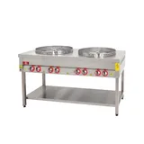DRN Gazlı Su Böreği Ocağı 2'li Alt Dolaplı 150x70x90 cm DRNSBD-2 - 1