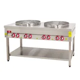 DRN Gazlı Su Böreği Ocağı 2'li Taban Raflı 150x70x90 cm DRNSBT-2 - 1