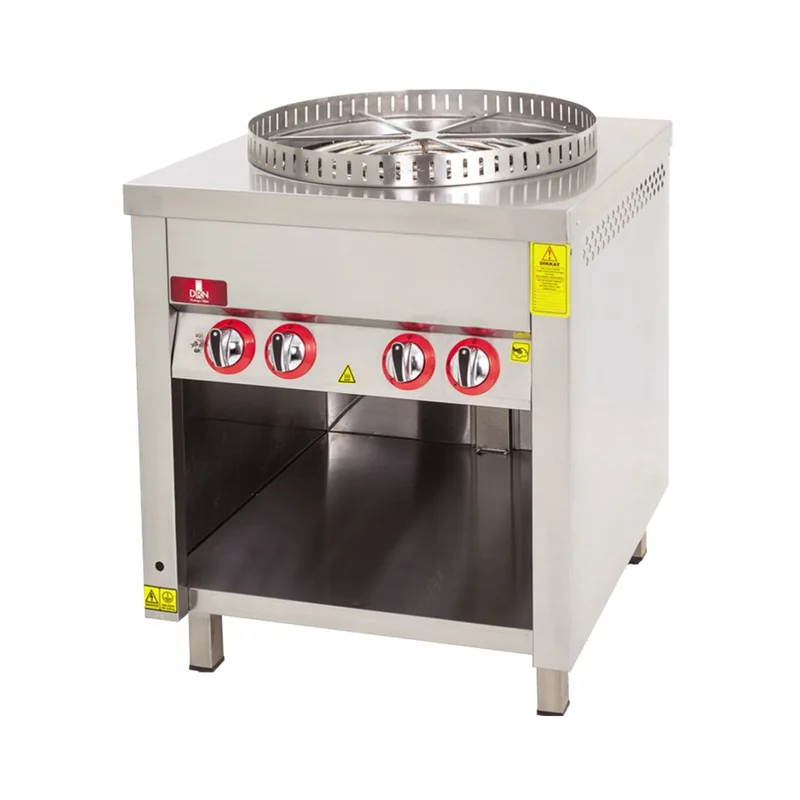 DRN 3 Lü Su Böreği Ocağı Alt Dolaplı Gazlı ve Lpg Li 210x70x90 Cm DRNSBD-3