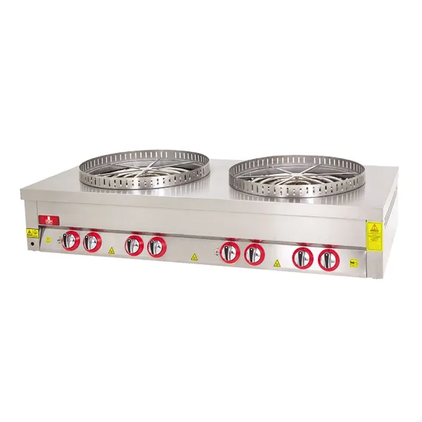 DRN Gazlı Su Böreği Ocağı 3'lü Set Üstü 210x70x35 cm DRNSBS-3