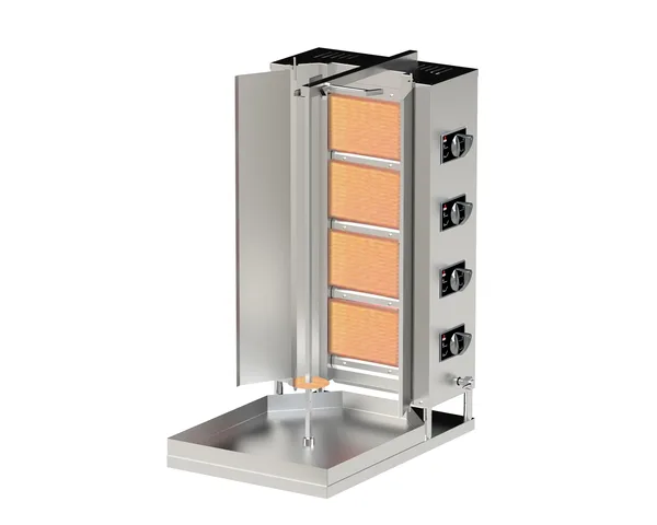 DRN Sabit Gazlı Döner Ocağı 4 Radyanlı Gazlı ve Lpg Li 55x70x100 Cm DRNDSG-4