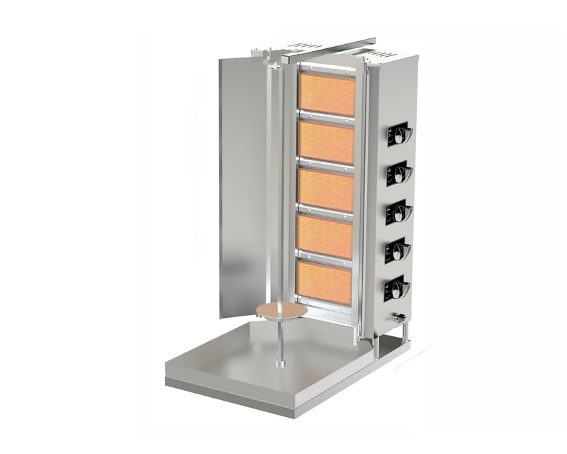DRN Sabit Döner Ocağı 5 Radyanlı Gazlı veLpg Li 55x70x117 Cm DRNDSG-5