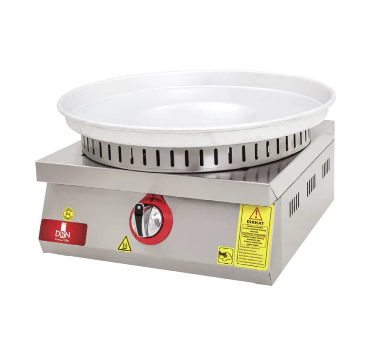DRN Tekli Saç Kavurma Ocağı Set Üstü Gazlı ve Lpg Li 50x50x30 Cm DRNSCTS-1