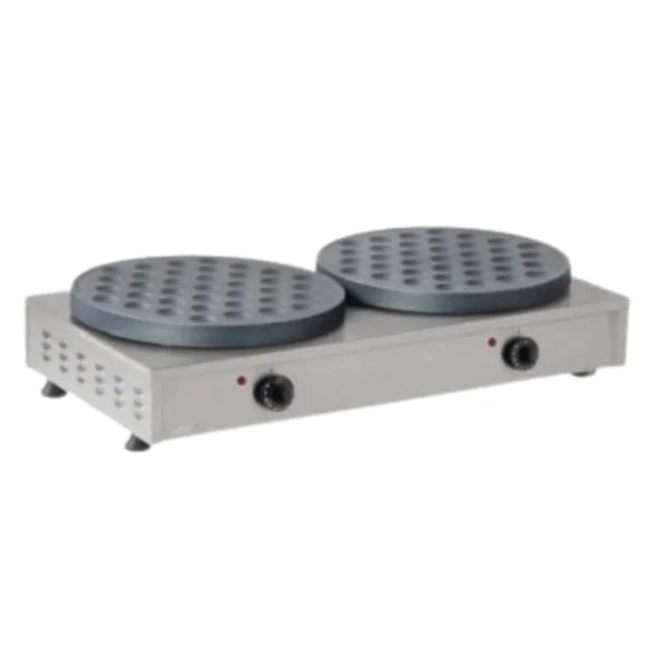 Omake Elektrikli Teflonlu Pankek Makinesi 2'li Elektrikli 28,5kg Omk.PNK04.E21.0037.Z5F