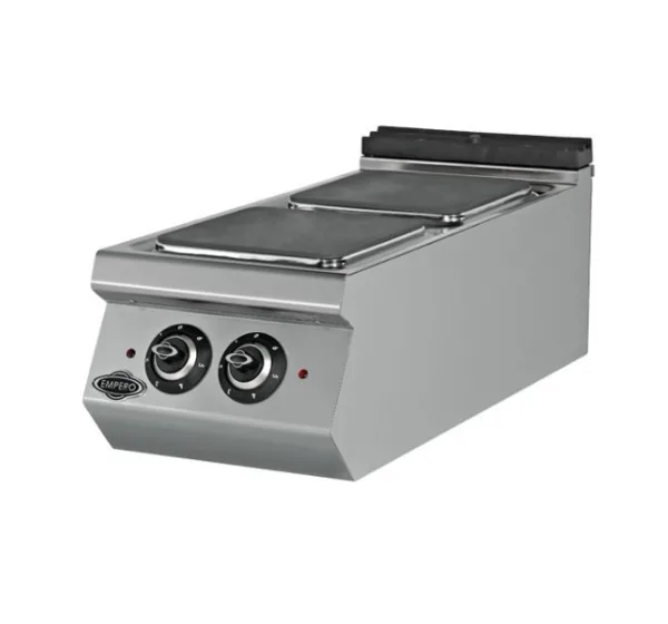 Empero Elektrikli Ocak 2 Kare Pleytli Ocak 40x90x30 cm EMP.PLS.9KE010