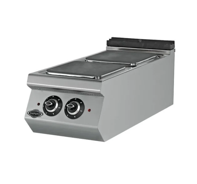 Empero Elektrikli Ocak 2 Kare Pleytli Ocak 40x90x30 cm EMP.PLS.9KE010