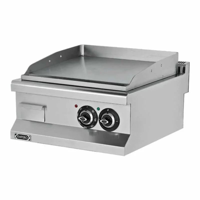 Empero Elektrikli Yarı Düz Yarı Oluklu Pleyt Izgara Profesyonel Seri 60x63x28 cm EMP.6IE022
