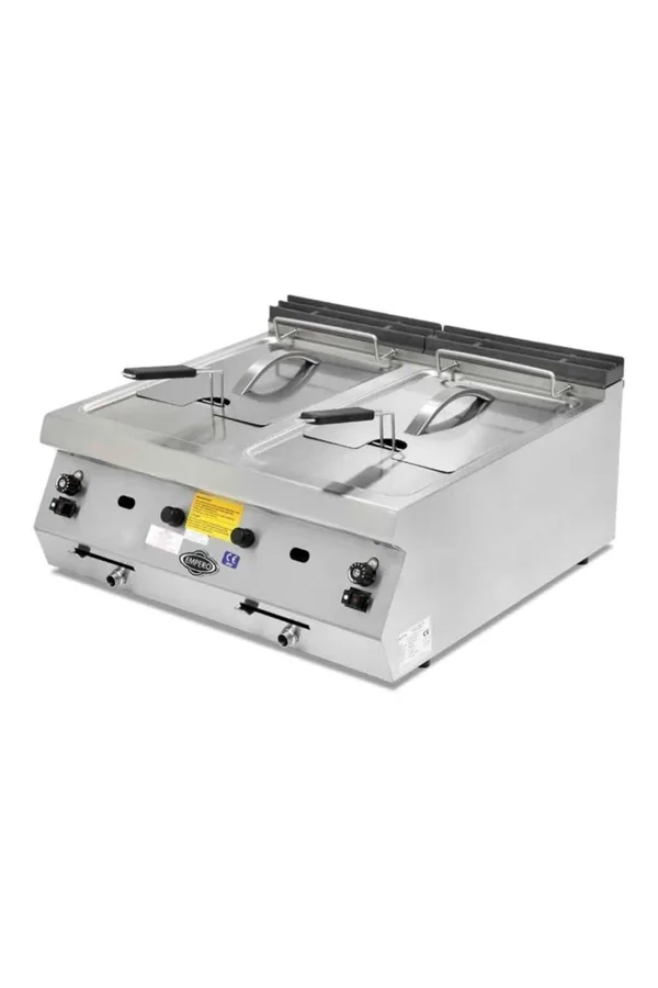 Empero Gazlı Fritöz 12+12 Litre Ce Belgeli 80x73x30 cm EMP.PLS.7FG020-S