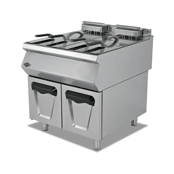 Empero Gazlı Fritöz 16+16 Litre Alt Dolaplı 80x73x85 cm EMP.PLS.7FG020