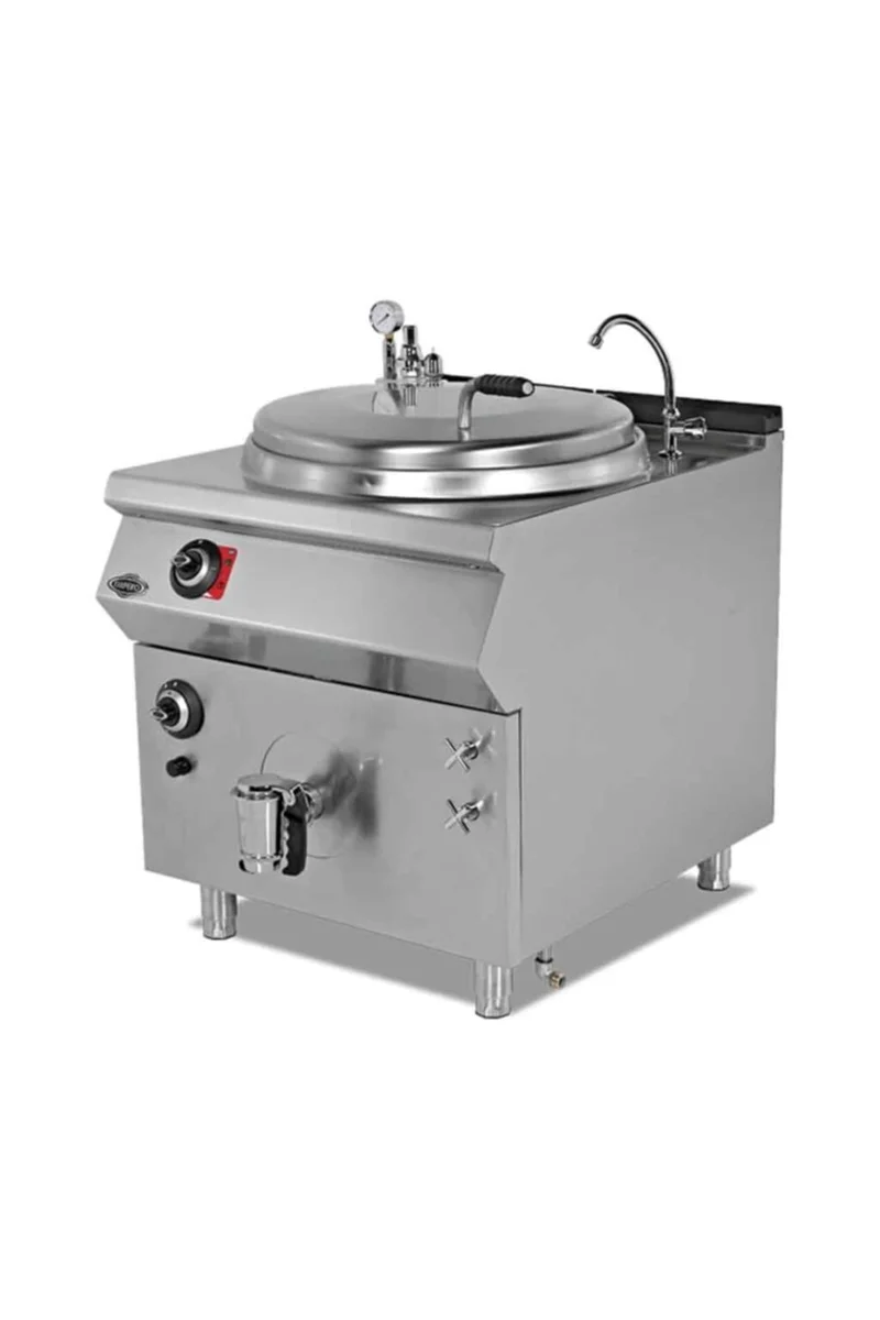 Empero Gazlı Kaynatma Tenceresi 150 Litre İndirekt Ce Belgeli 80x90x85 cm EMP.PLS.KTG.150