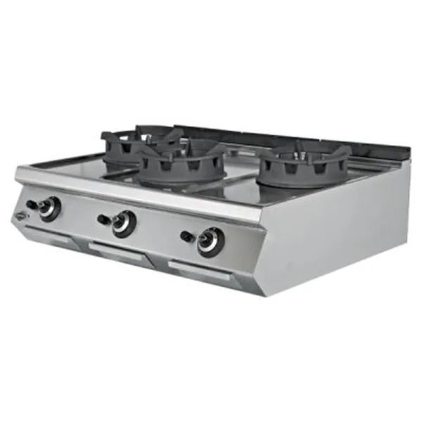 Empero Gazlı Wok Ocak 3'lü CE Belgeli 120x73x30 cm EMP.PLS.7WK030