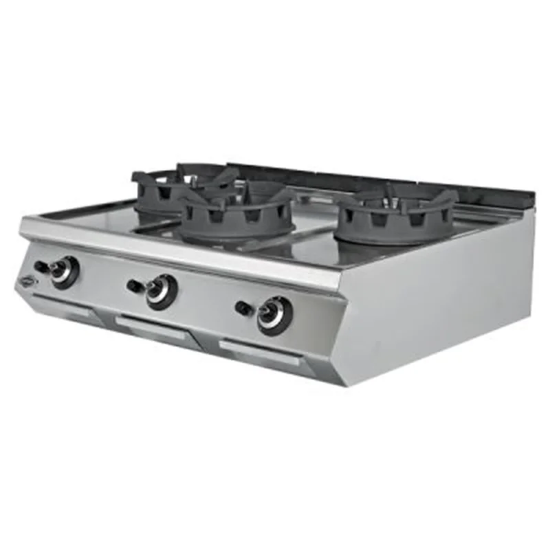 Empero Gazlı Wok Ocak 3'lü CE Belgeli 120x73x30 cm EMP.PLS.7WK030