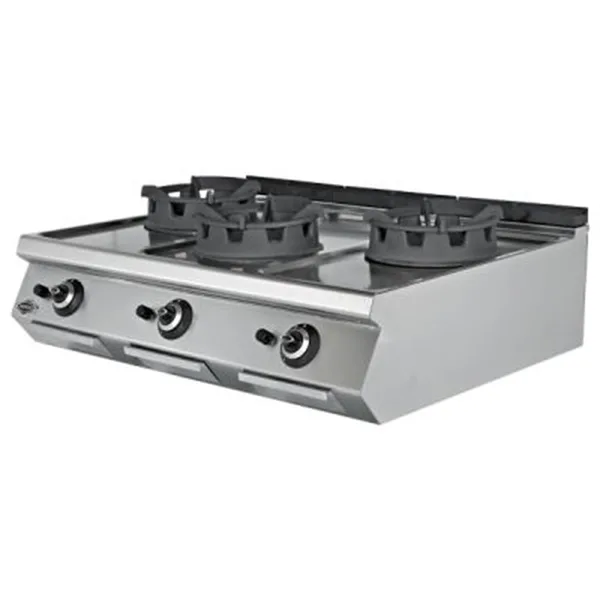 Empero Gazlı Wok Ocak 3'lü CE Belgeli 120x90x30 cm EMP.PLS.9WK030