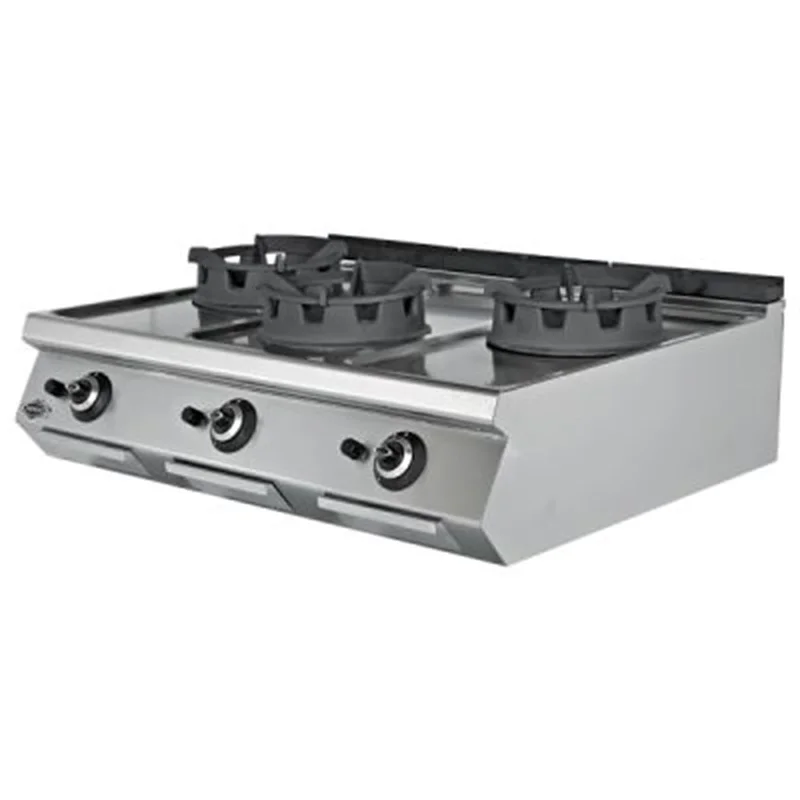 Empero Gazlı Wok Ocak 3'lü CE Belgeli 120x90x30 cm EMP.PLS.9WK030